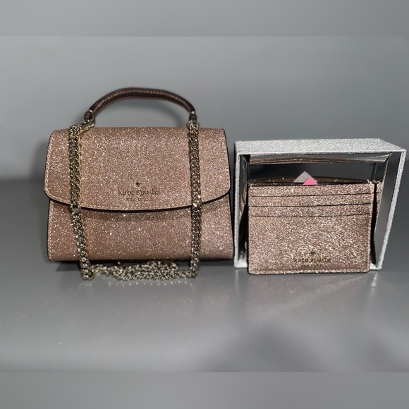 Kate Spade Darcy Micro Glitter CrossBody & CardHolder - Picture 2 of 5